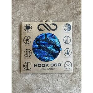 NEW‎ Hook 360 Technical Fiber Neck Gaiter Fish Scale Motif